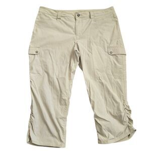 Eddie Bauer TX Horizon Nylon Hiking Capri Womens Size 12 Lightweight Pants